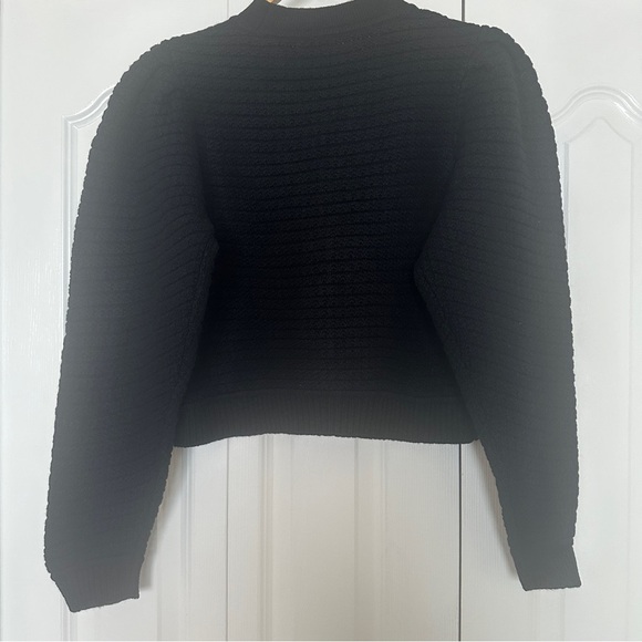 NEW Ba&Sh Bash Aude Wool Blend Cardigan in Black | size 1 / S - Picture 9 of 10